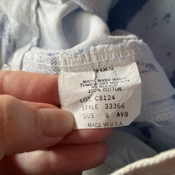 Vintage 1980s Womens Mom Jeans Sz 25" Waist Blue Denim High Rise Tapered Leg - Picture 10 of 10